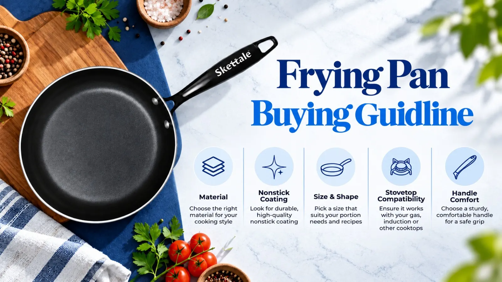 frying pan with glass lid